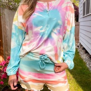 Tie-dye PJ set